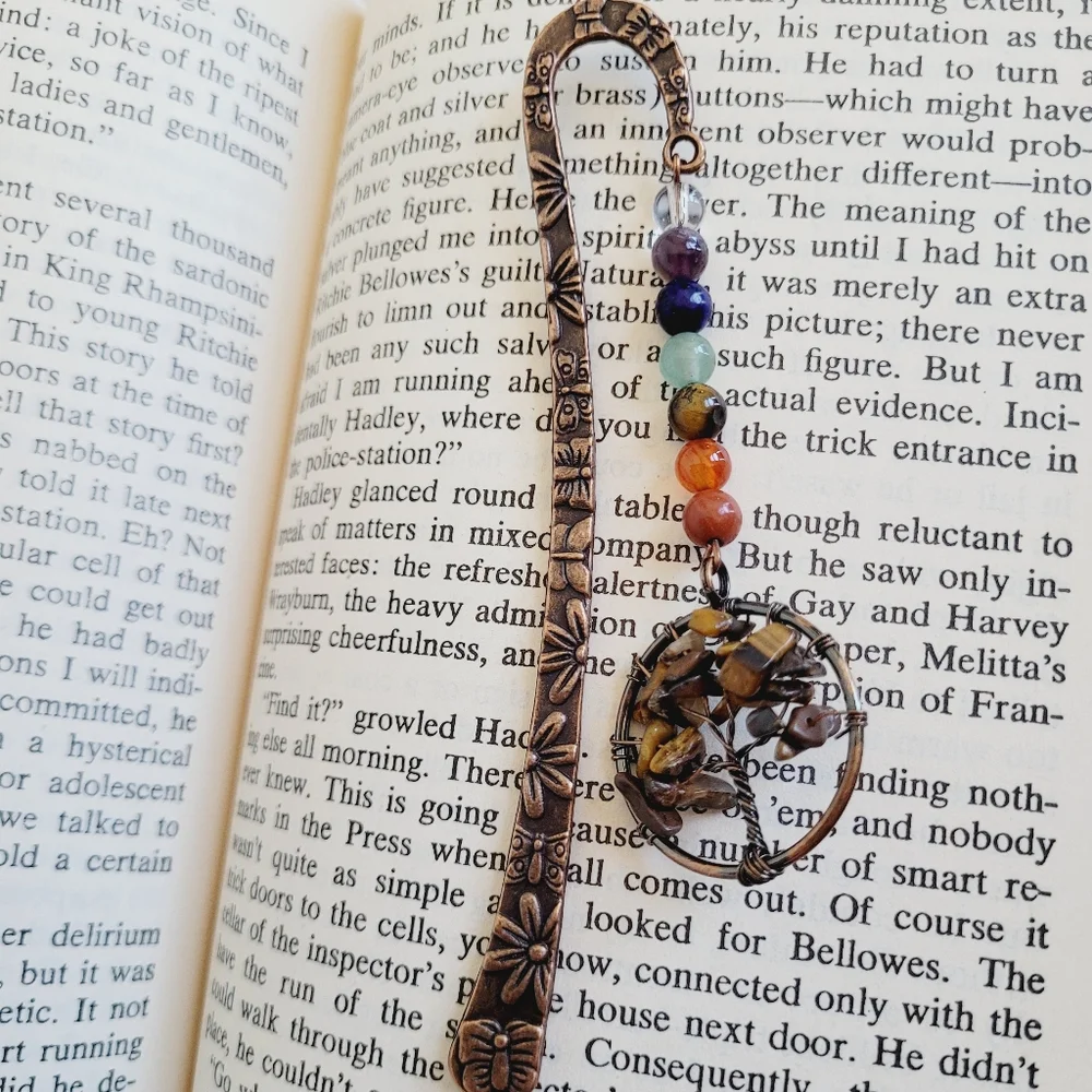 Tigers Eye Genuine Gemstone Bookmark *NWT* - Picture 2 of 8